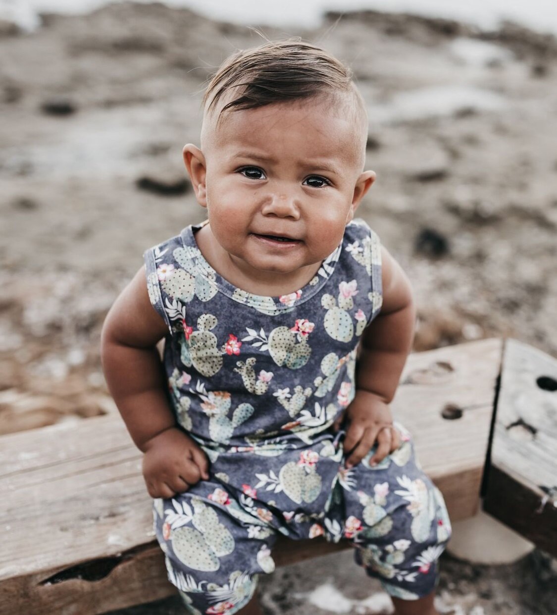 Duke of London Chiko Romper Cactus Print SHOP BY BRAND Duke of London Kids Clothing NZ Shop Online Kid Republic S18 19 Duke of London