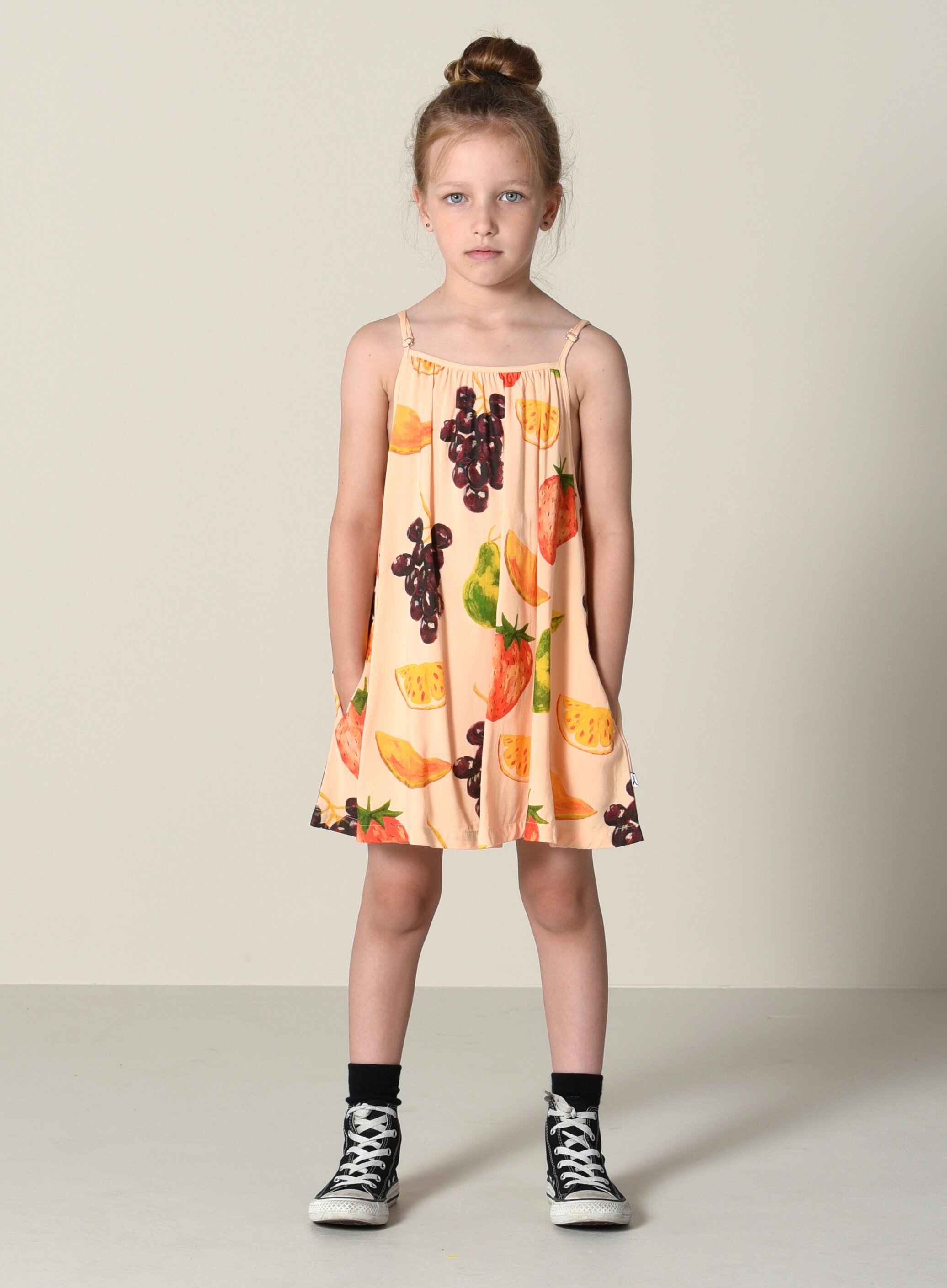 Minti Fruits Swing Dress - Peach - CLOTHING-GIRL-Girls Dresses : Kids ...