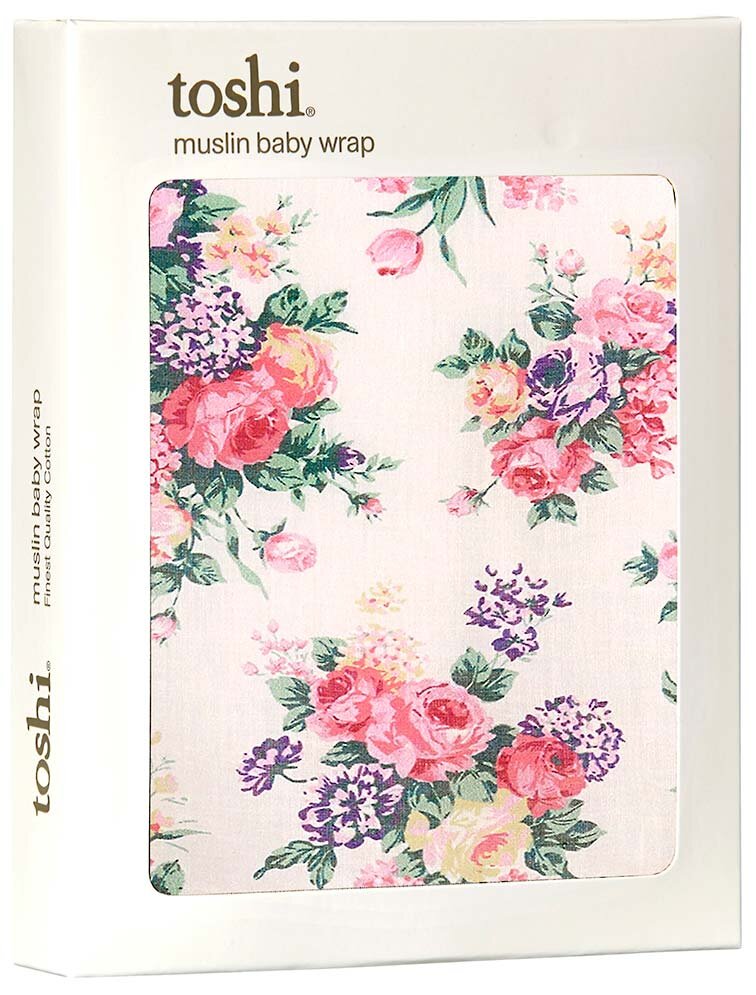 floral muslin wrap