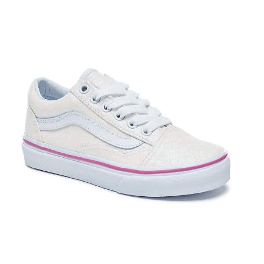 Vans Kids Old Skool White Glitter - SALE-Footwear : Kids Clothing NZ ...