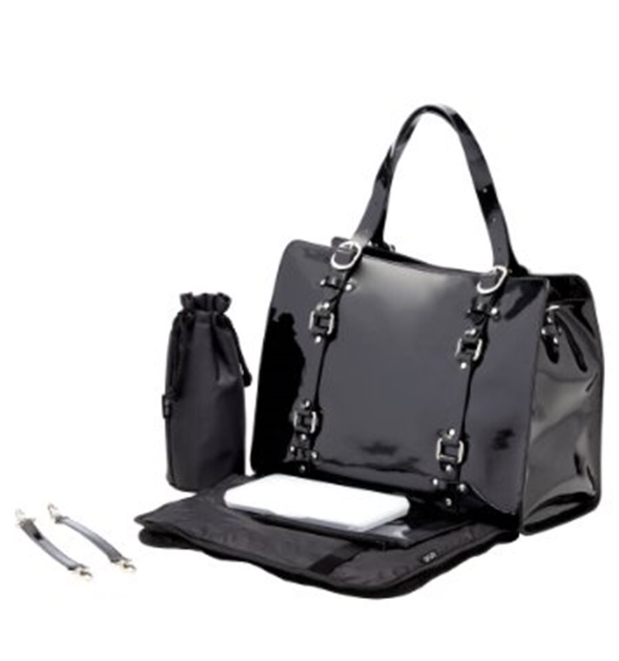 black patent leather bags