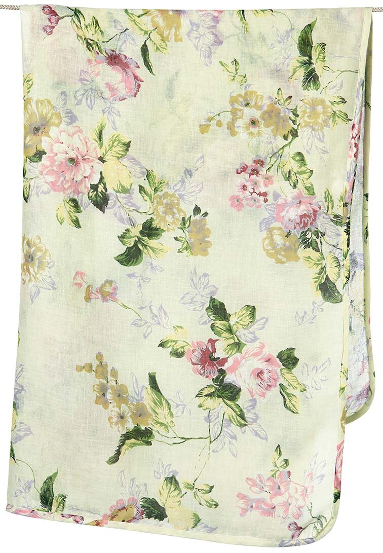 floral muslin wrap