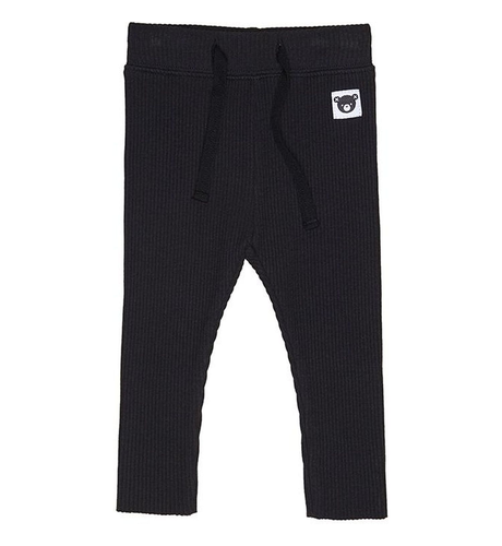 Huxbaby Rib Legging - Black - CLOTHING-BABY-Baby Pants & Leggings ...