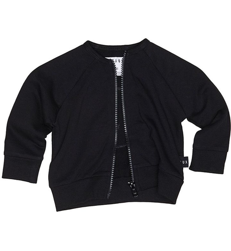 Huxbaby Sweat Jacket - Black - SHOP BY BRAND-Huxbaby : Kids Clothing NZ ...