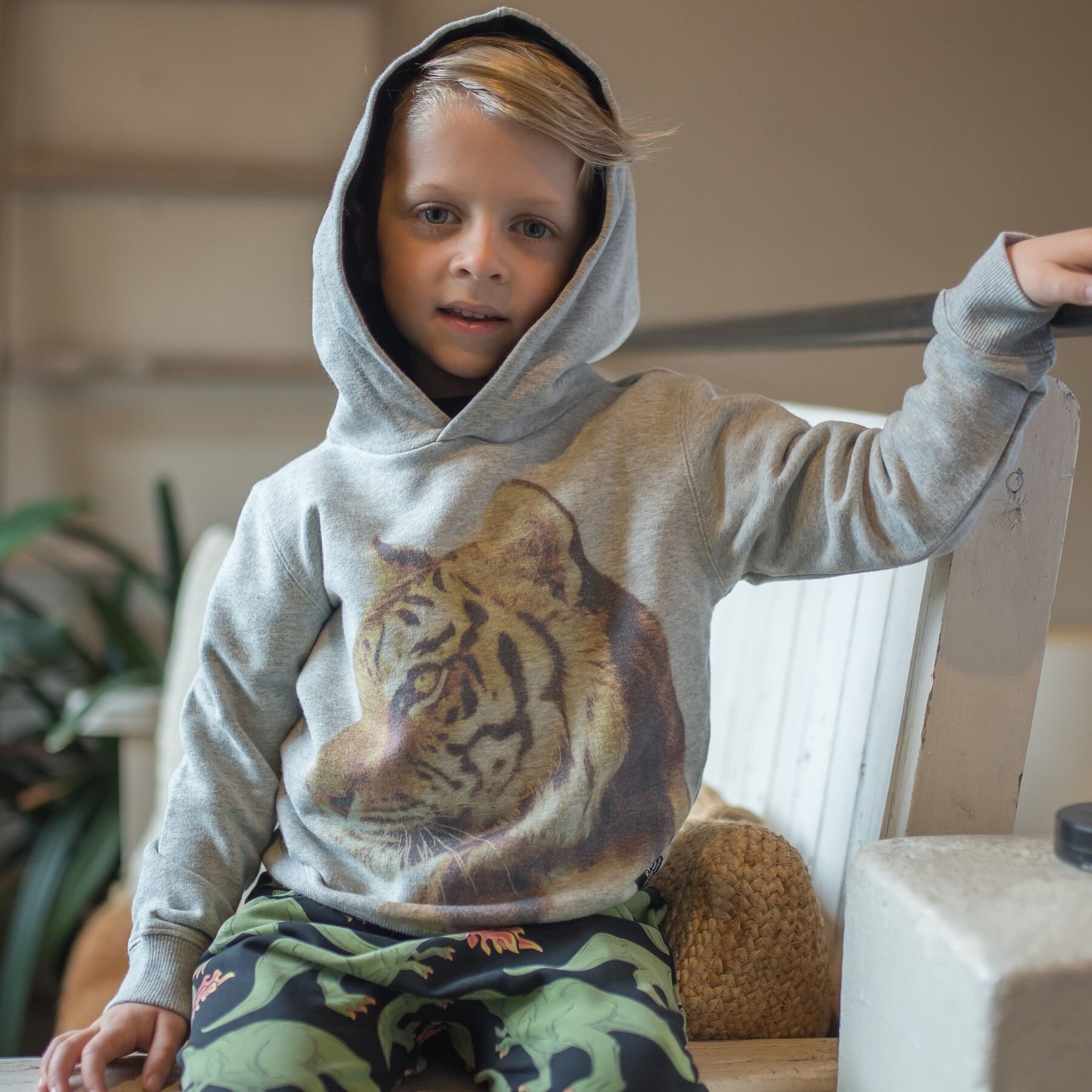 Rock Your Kid Tiger Hoodie SHOP BY BRAND Rock Your Kid Kids Clothing NZ Shop Online Kid Republic W19 Rock Your Kid D1