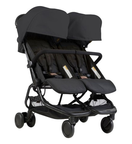 Mountain Buggy Nano Duo Black BABY ESSENTIALS Strollers Kids Clothing NZ Shop Online Kid Republic Mountain Buggy Supplier