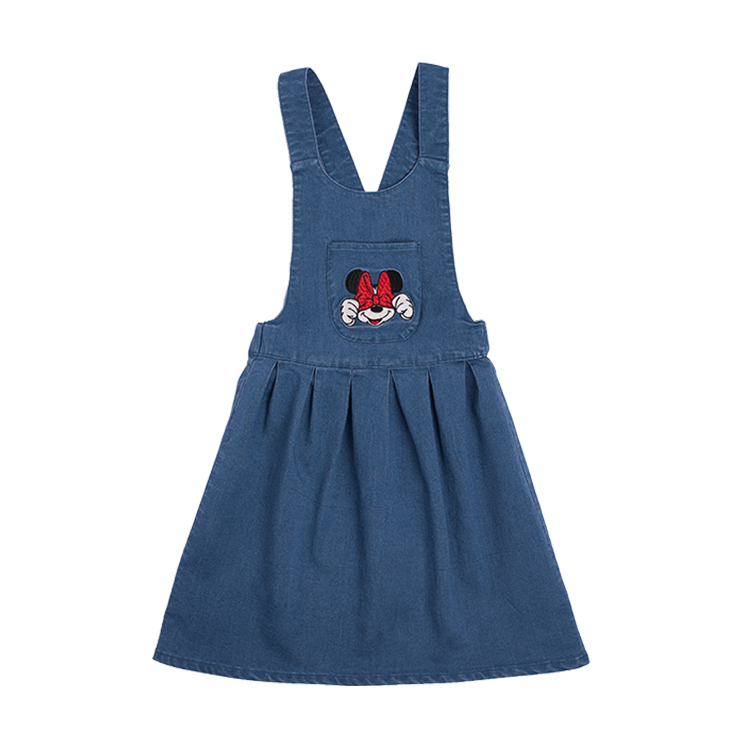 Embroidered Disney Minnie Mouse® Shorts in Denim, for Girls - bleached  denim, Girls