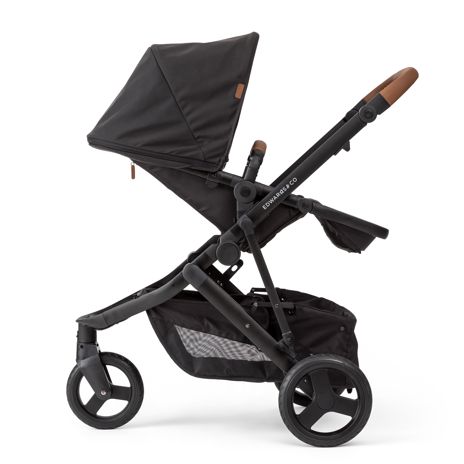 Edwards Co Oscar Mx Stroller Black Luxe BABY ESSENTIALS Strollers Kids Clothing NZ Shop Online Kid Republic Edwards Co