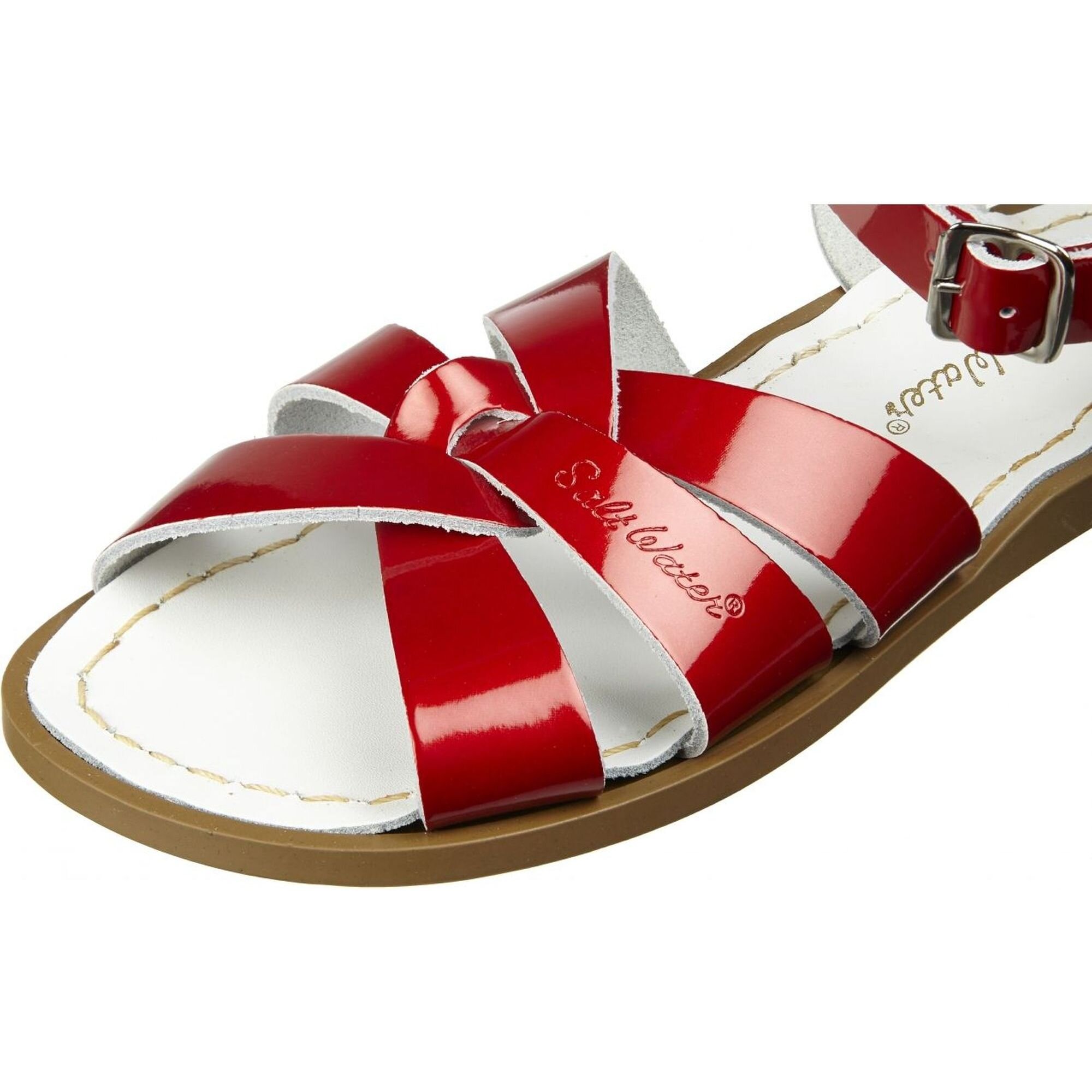 saltwater sandals candy red