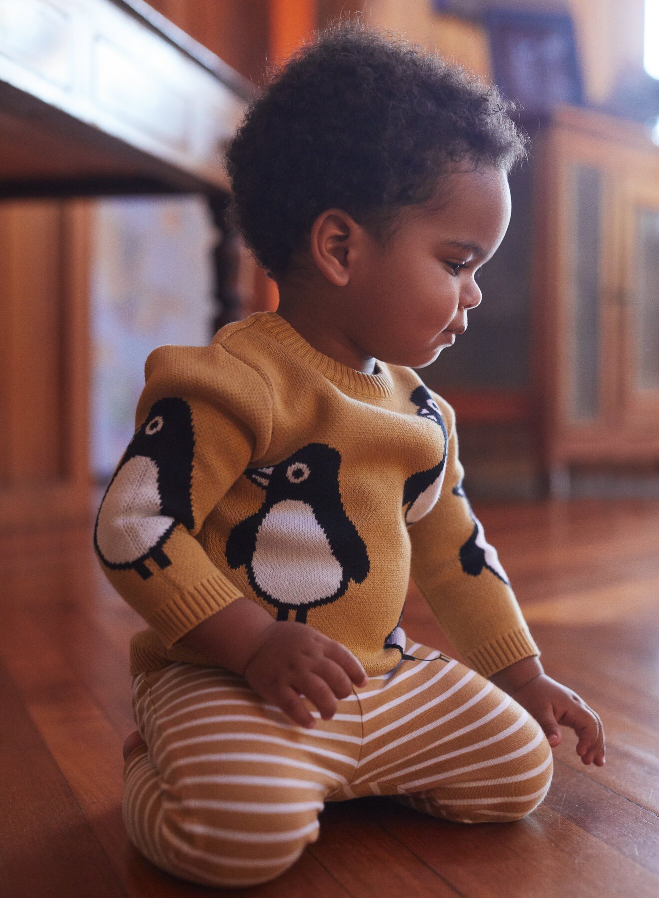 Huxbaby Penguin Knit Jumper - SALE-Sale Baby Clothing : Kids