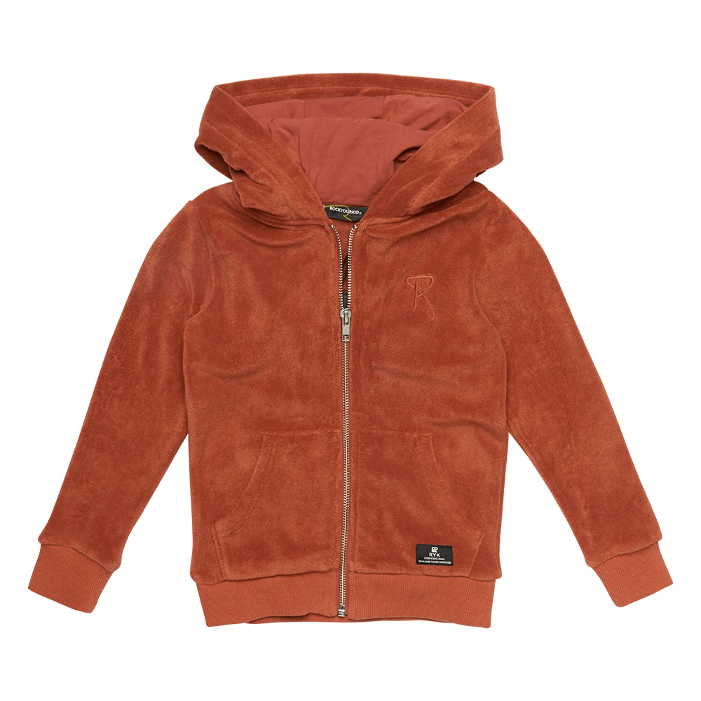 Rock Your Kid Rust Terry Towelling Hoodie - SHOP BY BRAND-Rock Your Kid ...