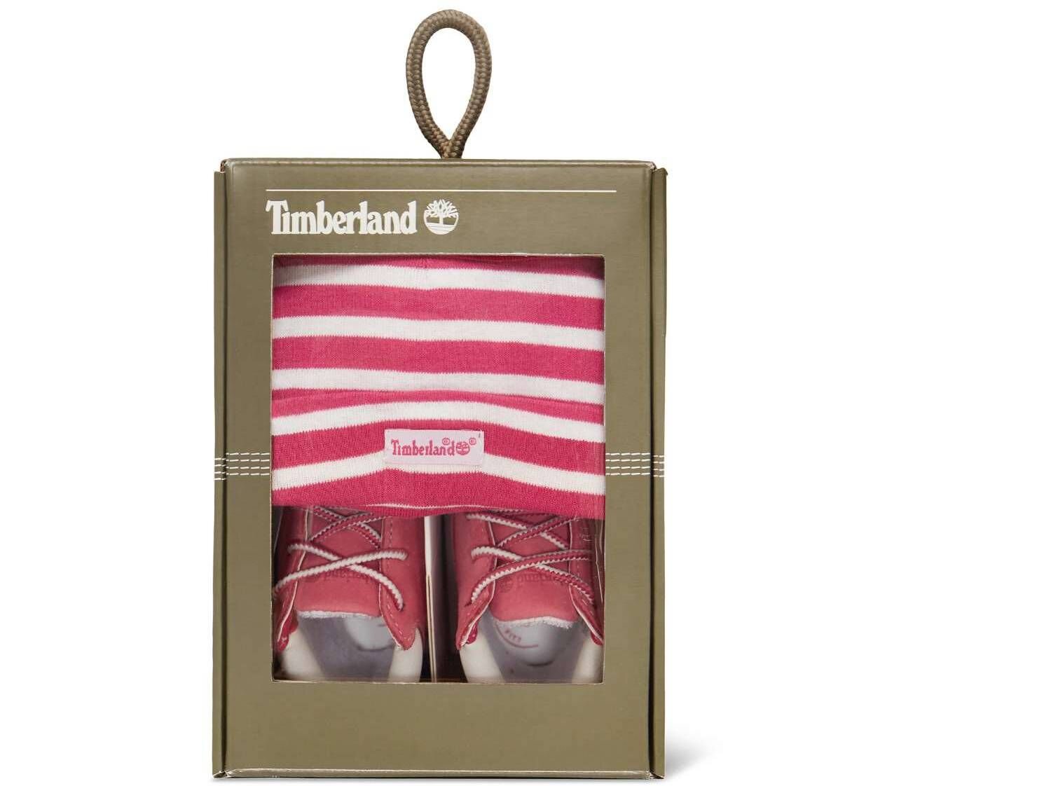 timberland infant crib bootie with hat set