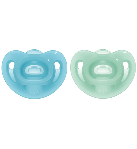 NUK Sensitive Silicone Soother - Blue/Green