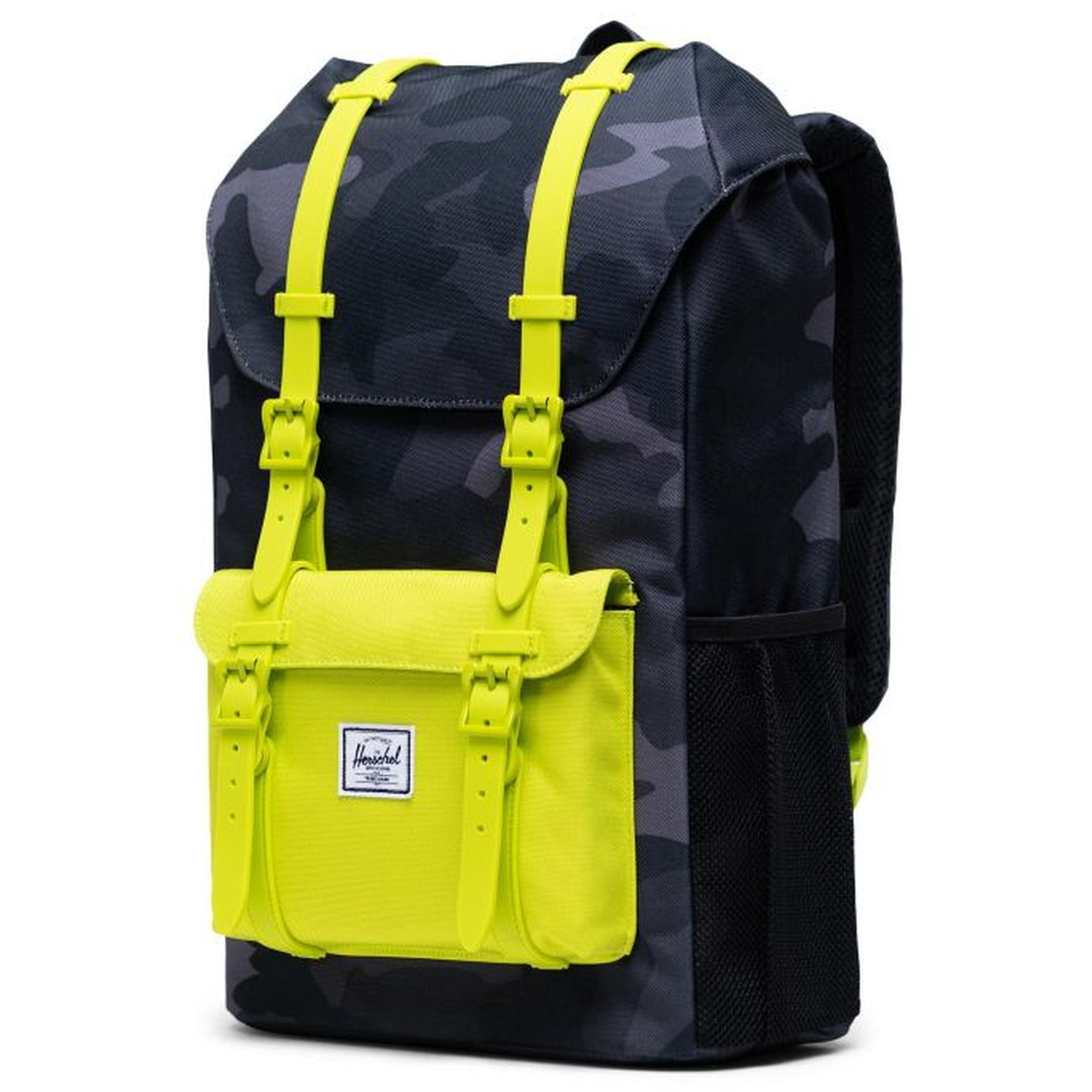 Herschel Little America Youth Backpack 18L Night Camo Lime Punch SHOP BY BRAND Herschel Kids Clothing NZ Shop Online Kid Republic Herschel