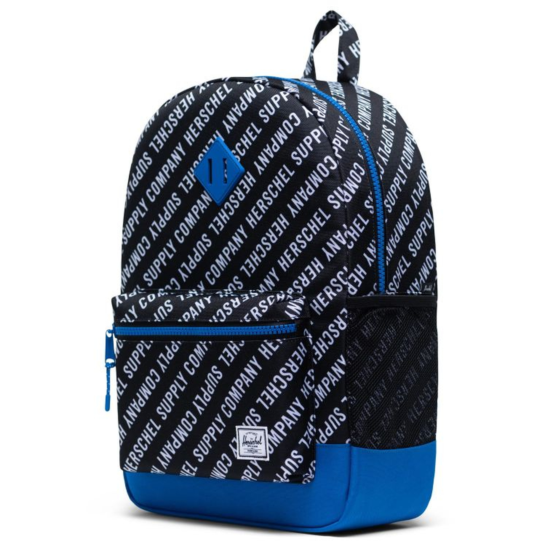 Herschel Heritage Youth XL Backpack 22L Roll Call Black White Lapis Blue KIDS STUFF School Bags Kids Clothing NZ Shop Online Kid Republic Herschel