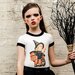 Rock Your Kid Trick Or Treat Ringer T-Shirt - Cream/Black