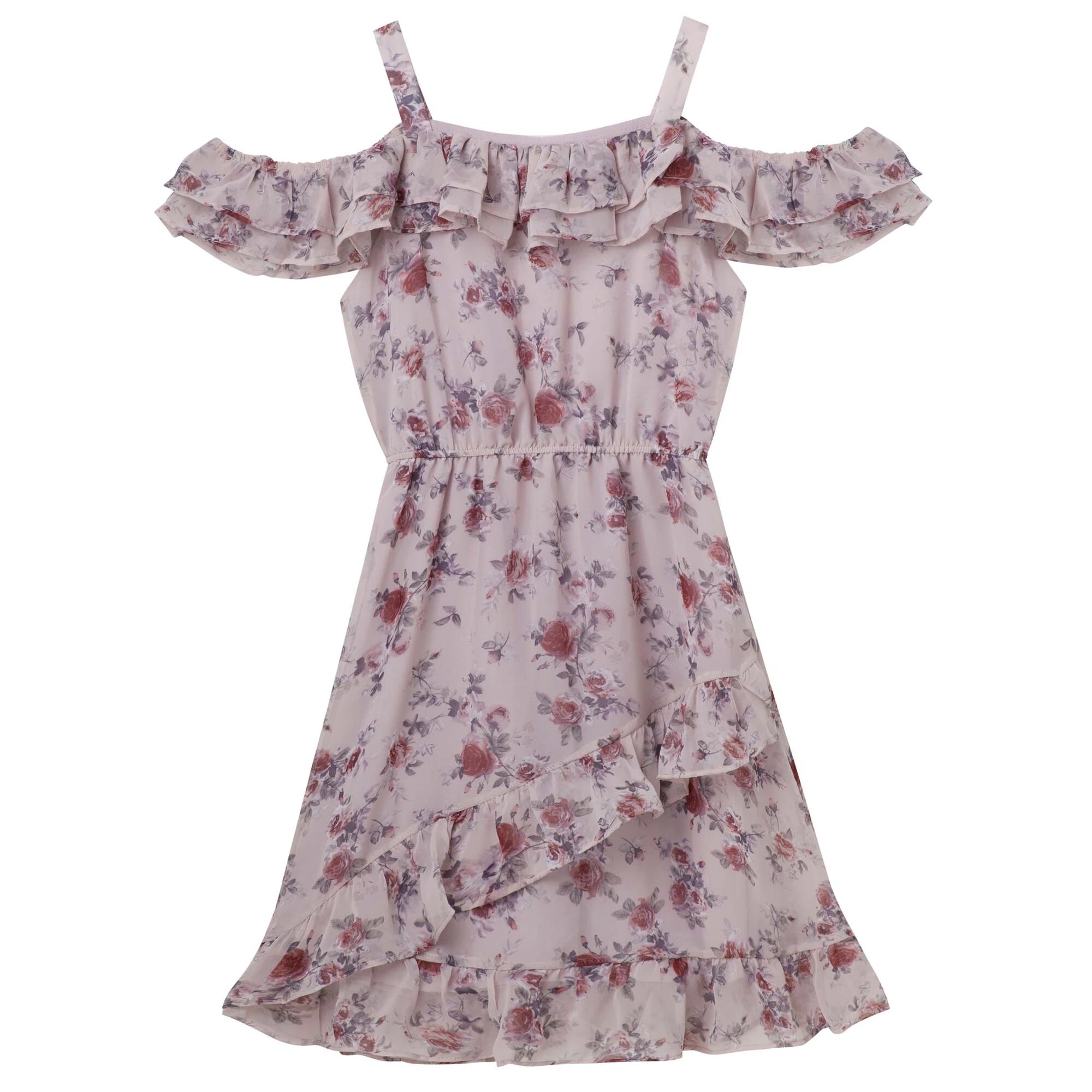 Designer Kidz Taylor Frill Dress - Dusty Pink - CLOTHING-GIRL-Girls ...