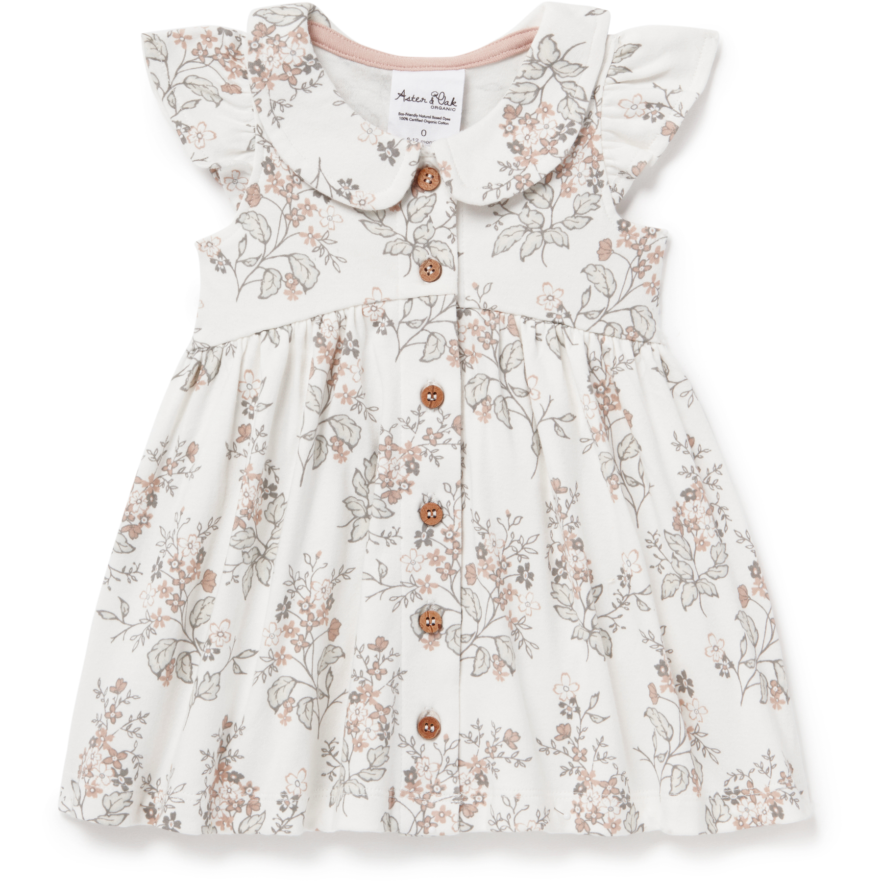 Aster & Oak Summer Floral Button Dress - CLOTHING-BABY-Baby Skirts ...