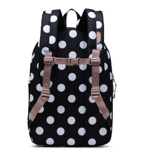 HERSCHEL TWELVE POLKA DOT BLACK AND deals WHITE/ASH ROSE