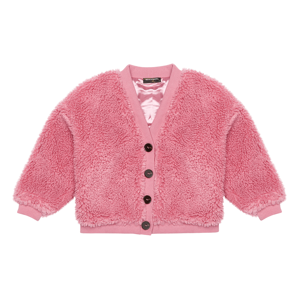 kids pink cardigan