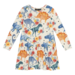 Rock Your Kid Dino Floral Drop Waist Dress