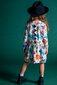 Rock Your Kid Dino Floral Drop Waist Dress