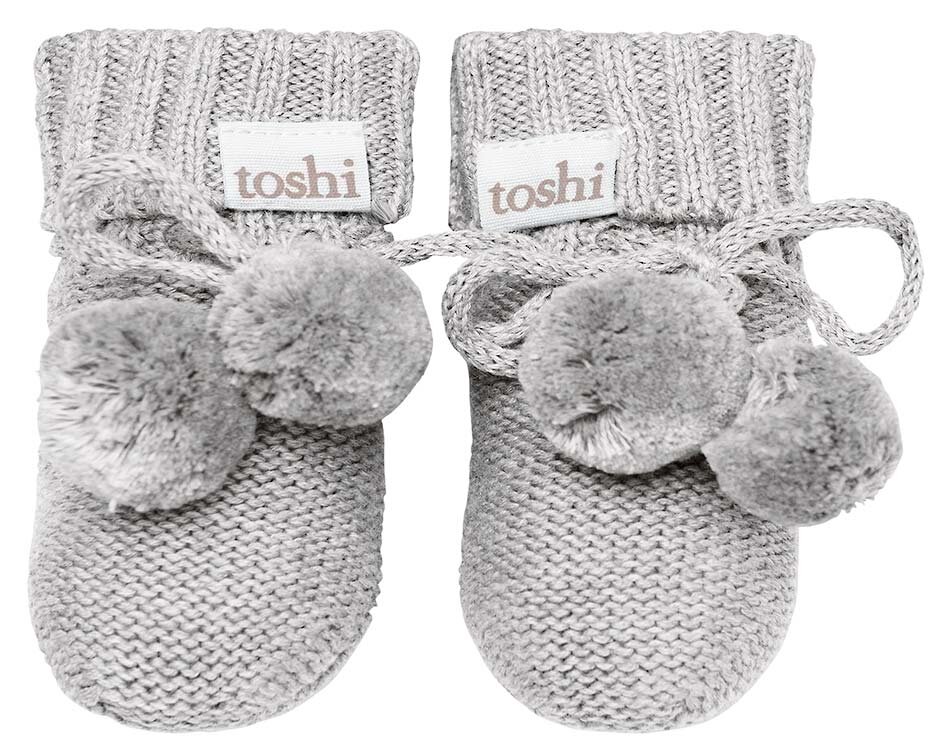 Toshi Organic Booties Marley Dove FOOTWEAR Infant Kids