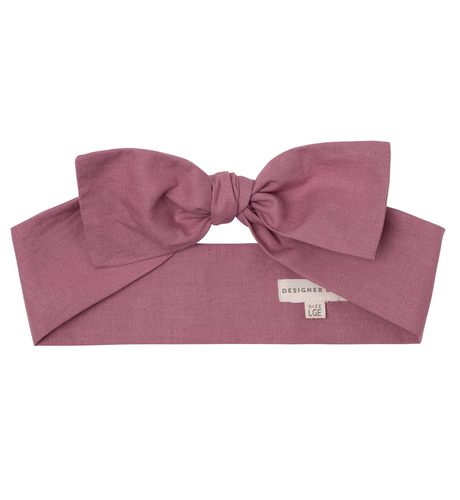 Designer Kidz Linen Headband - Nostalgia Rose