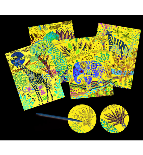 Djeco Scratch Cards - Lush Nature - PLAY-Art & Craft : Kids Clothing NZ ...