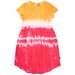 Minti Iceblock Dress - Orange/Raspberry