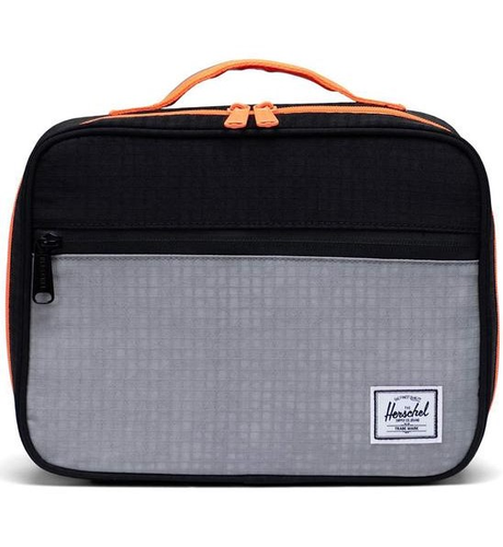 Herschel Pop Quiz Lunch Box - Sharkskin/Black Enzyme Ripstop/Shocking Orange