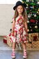 Rock Your Kid Floral Santa Waisted Dress