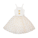 Rock Your Kid Cream Star Flounce Dress