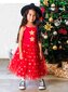 Rock Your Kid Red Star Flounce Dress