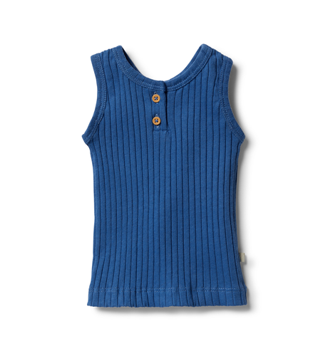 Wilson & Frenchy Organic Rib Tank - Sapphire