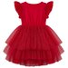 Designer Kidz My First Lace Tutu Dress - Sparkle Red