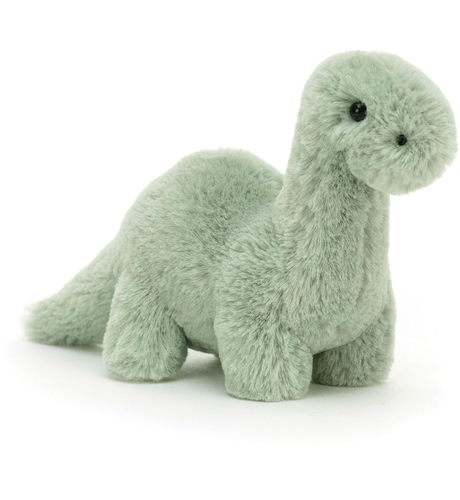 Jellycat Fossilly Green Brontosaurus - Mini