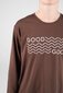 Good Goods L/S Ready Set Tide Embroidery Tee - Chocolate