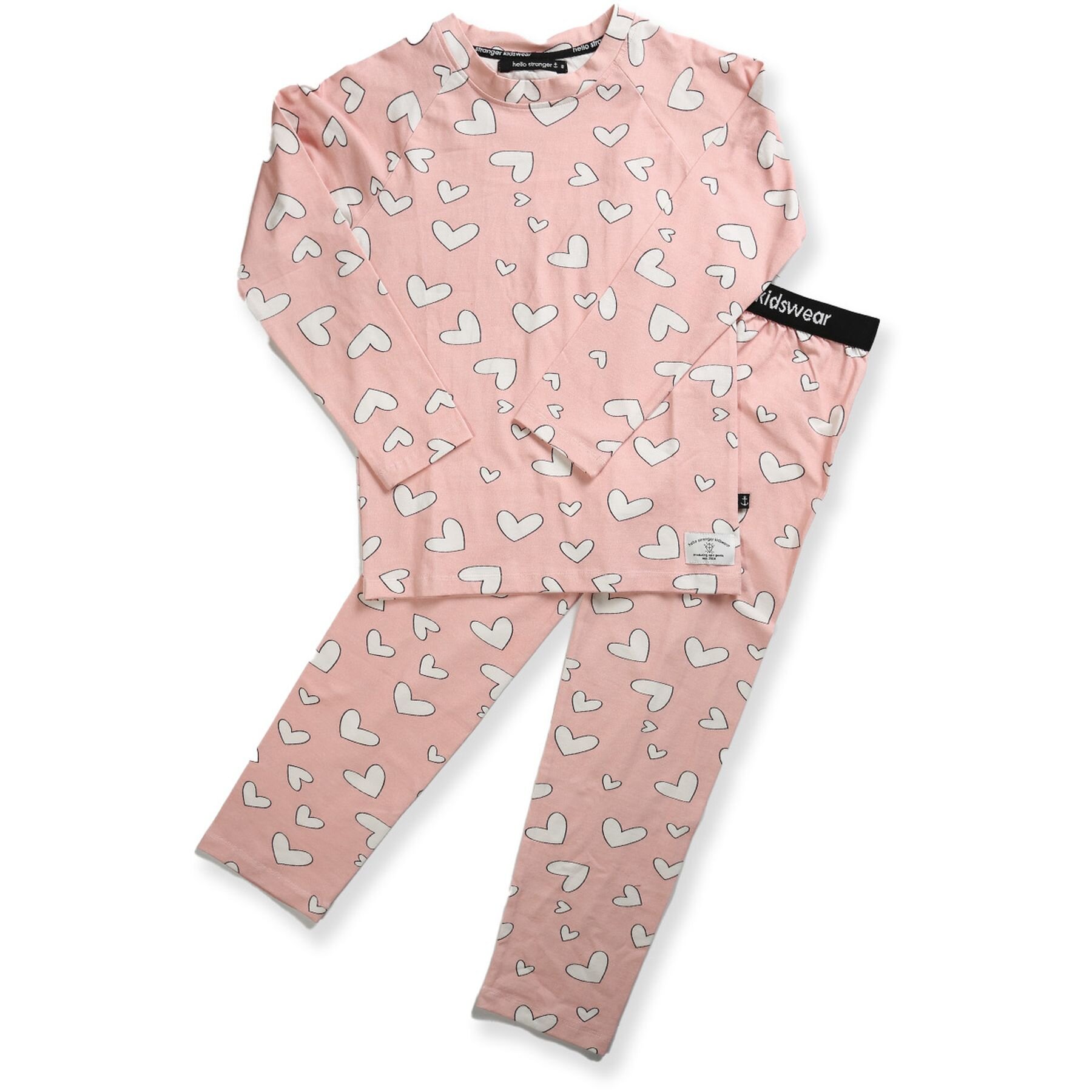 Hello Stranger Hearts Winter PJs Pink SALE Sale Girls Clothing