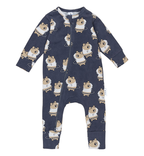 Huxbaby Hula Hamster Zip Romper