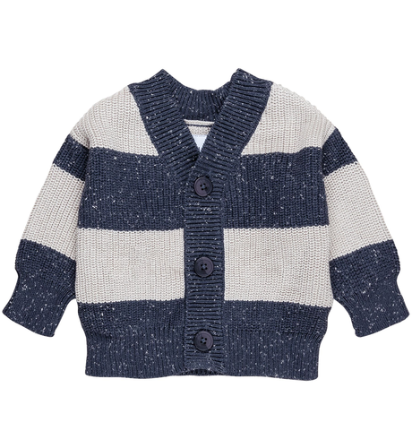 Huxbaby Ink Stripe Knit Cardi