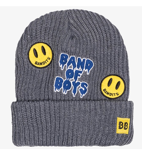 Band Of Boys Bandits Smiley Ribbed Beanie