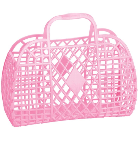 Sun Jellies Mini Retro Basket - Bubblegum Pink