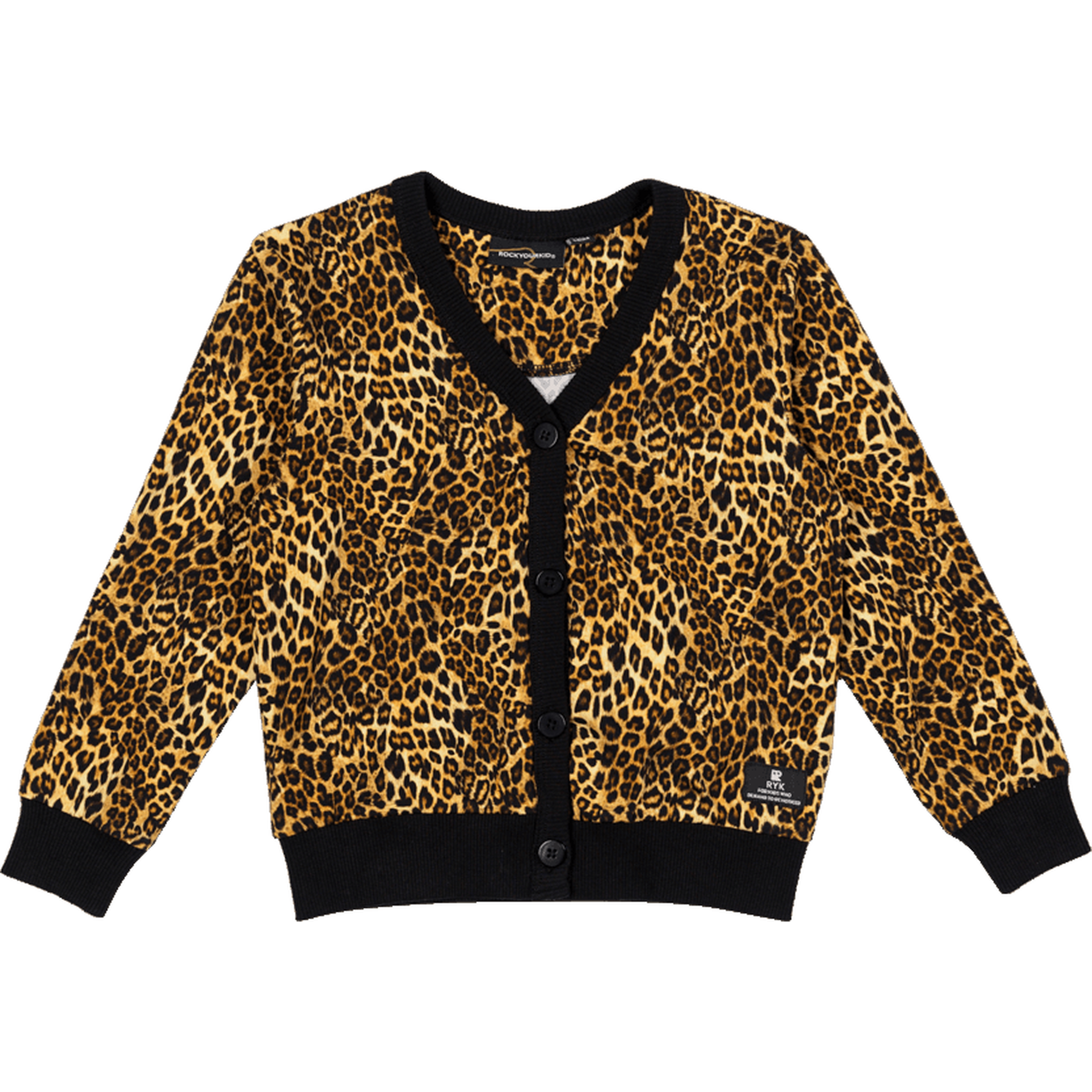 Kids clearance leopard cardigan