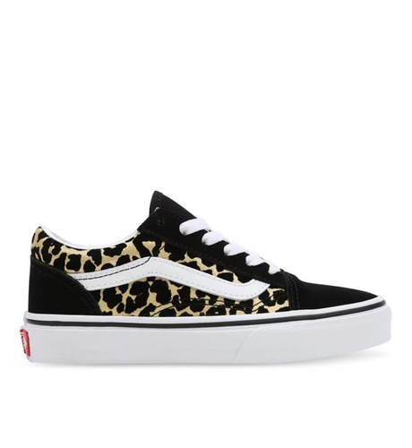 Vans Kids Old Skool Flocked Leopard