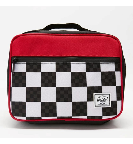 Herschel Pop Quiz Lunchbox - Multi Check/Red