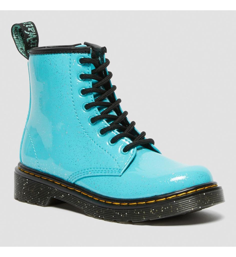 Dr Martens Junior 1460 Glitter Lace Boot - Turquoise Blue - FOOTWEAR ...