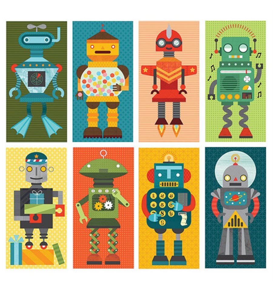 Petit Collage Mix & Match Robot Remix - Play-art & Craft : Kids 