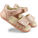 Bobux Step Up Gem Sandal - Rose Gold Sparkle