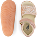 Bobux Step Up Gem Sandal - Rose Gold Sparkle